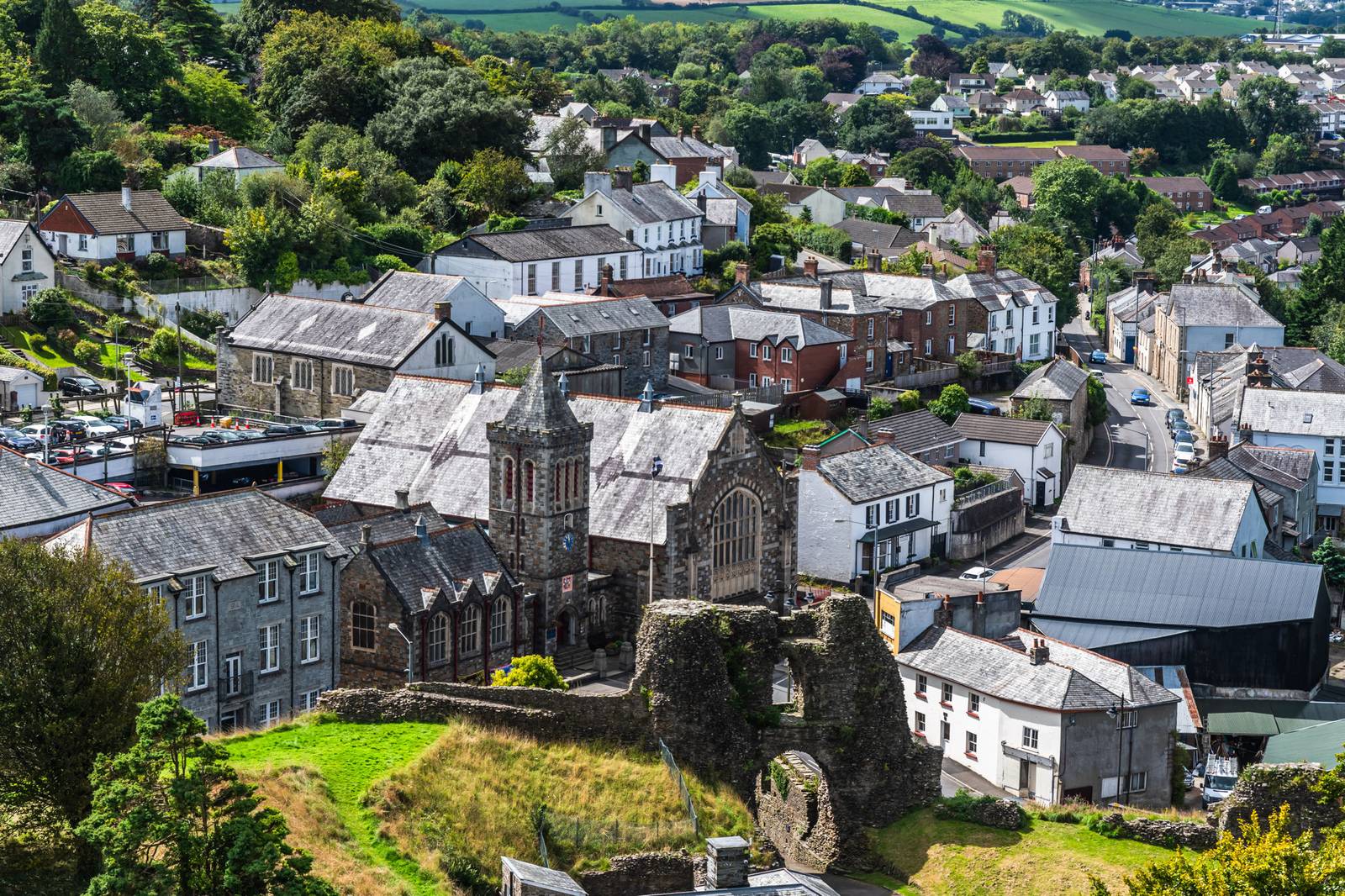 Launceston skyline — commercial waste management across Launceston, Cornwall